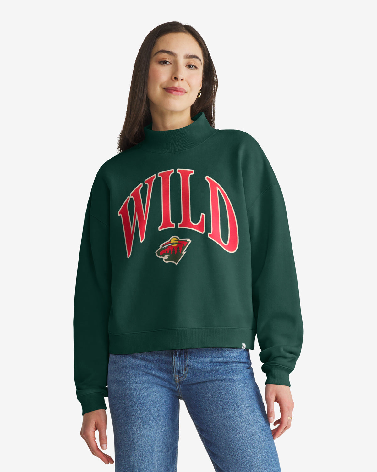 MINNESOTA WILD VANTAGE '47 WOMEN'S MOCK NECK PULLOVER