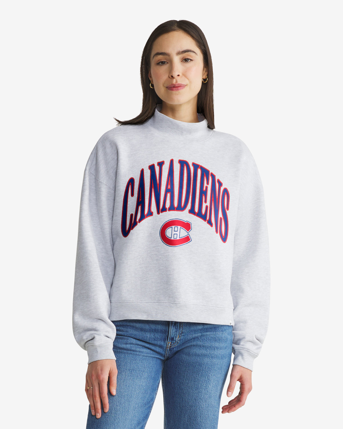 MONTREAL CANADIENS VINTAGE VANTAGE '47 WOMEN'S MOCK NECK PULLOVER