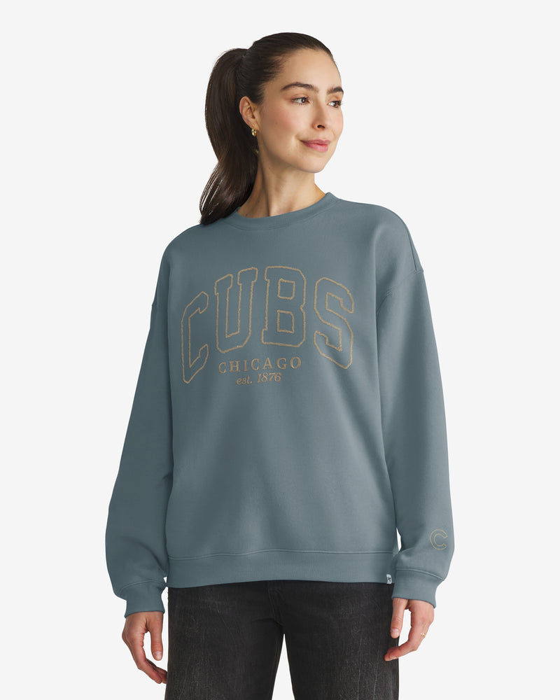 CHICAGO CUBS FORMA LUXE '47 WOMEN'S OVERSIZED CREW