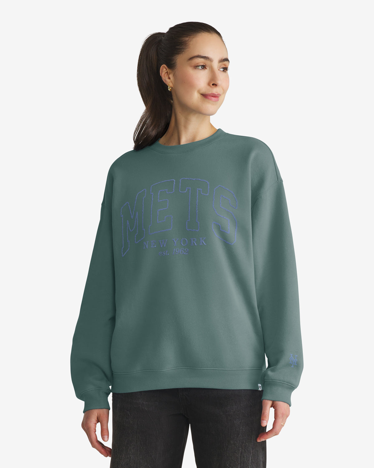 NEW YORK METS FORMA LUXE '47 WOMEN'S OVERSIZED CREW