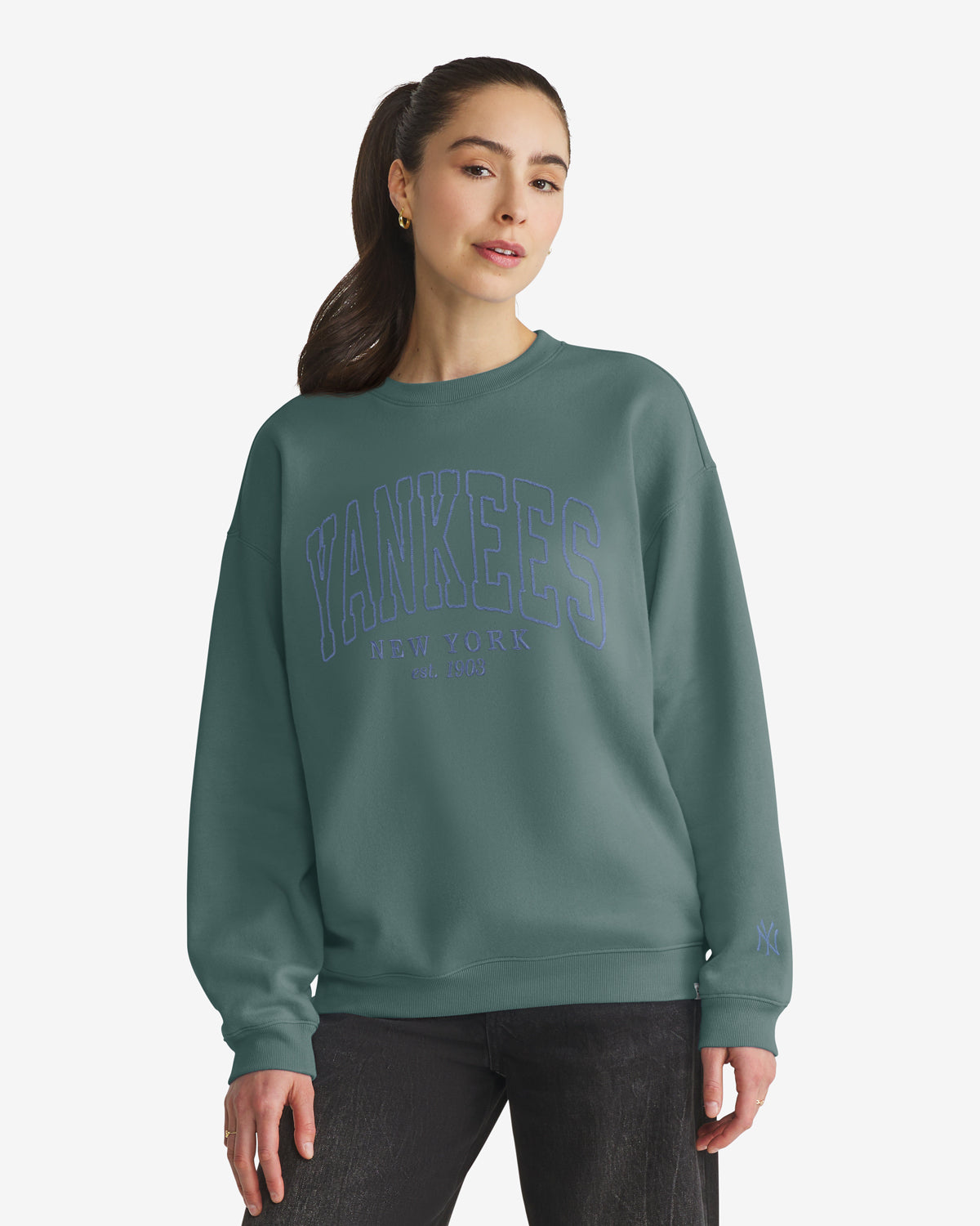 NEW YORK YANKEES FORMA LUXE '47 WOMEN'S OVERSIZED CREW