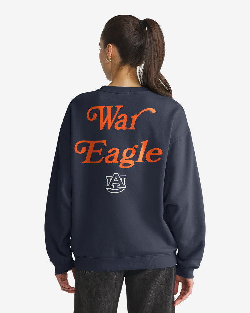 AUBURN TIGERS SHOUT IT OUT '47 OVERSIZED CREW WOMENS