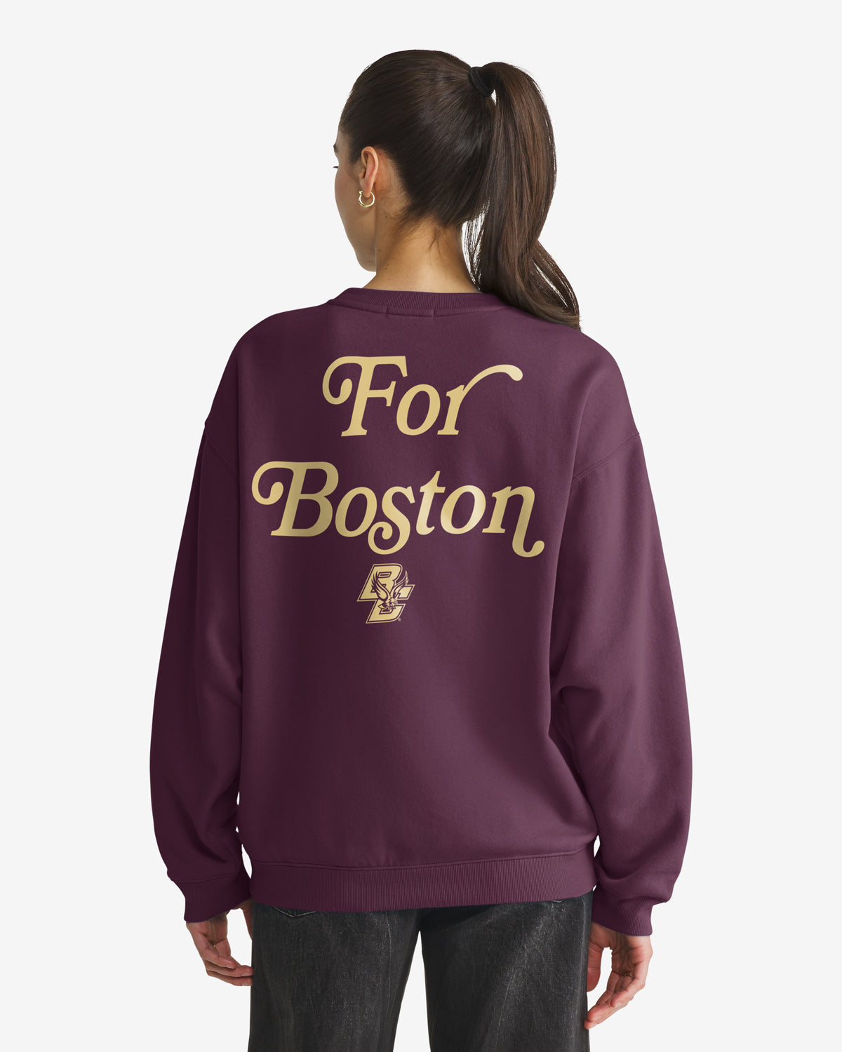 BOSTON COLLEGE EAGLES BC SHOUT IT OUT '47 OVERSIZED CREW