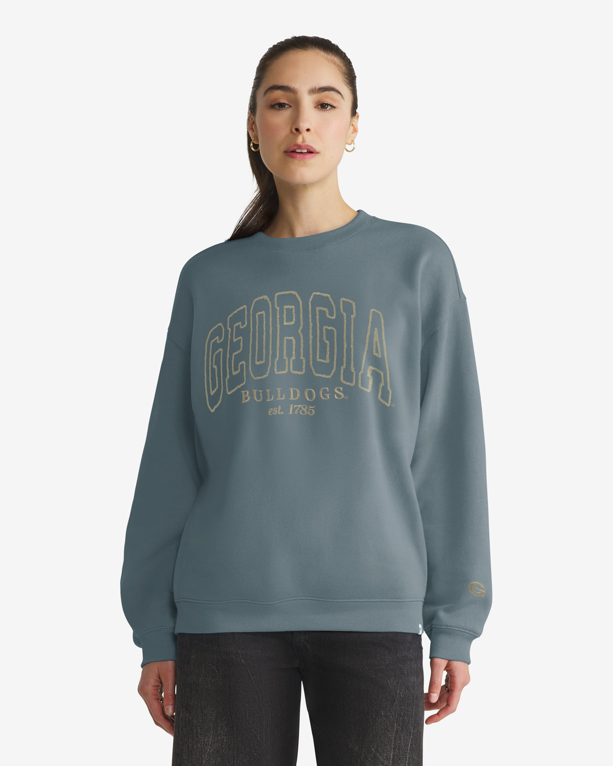 GEORGIA BULLDOGS FORMA LUXE'47 WOMEN'S OVERSIZED CREW