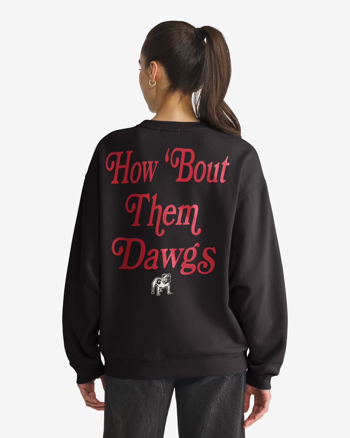 GEORGIA BULLDOGS SHOUT IT OUT '47 OVERSIZED CREW WOMENS