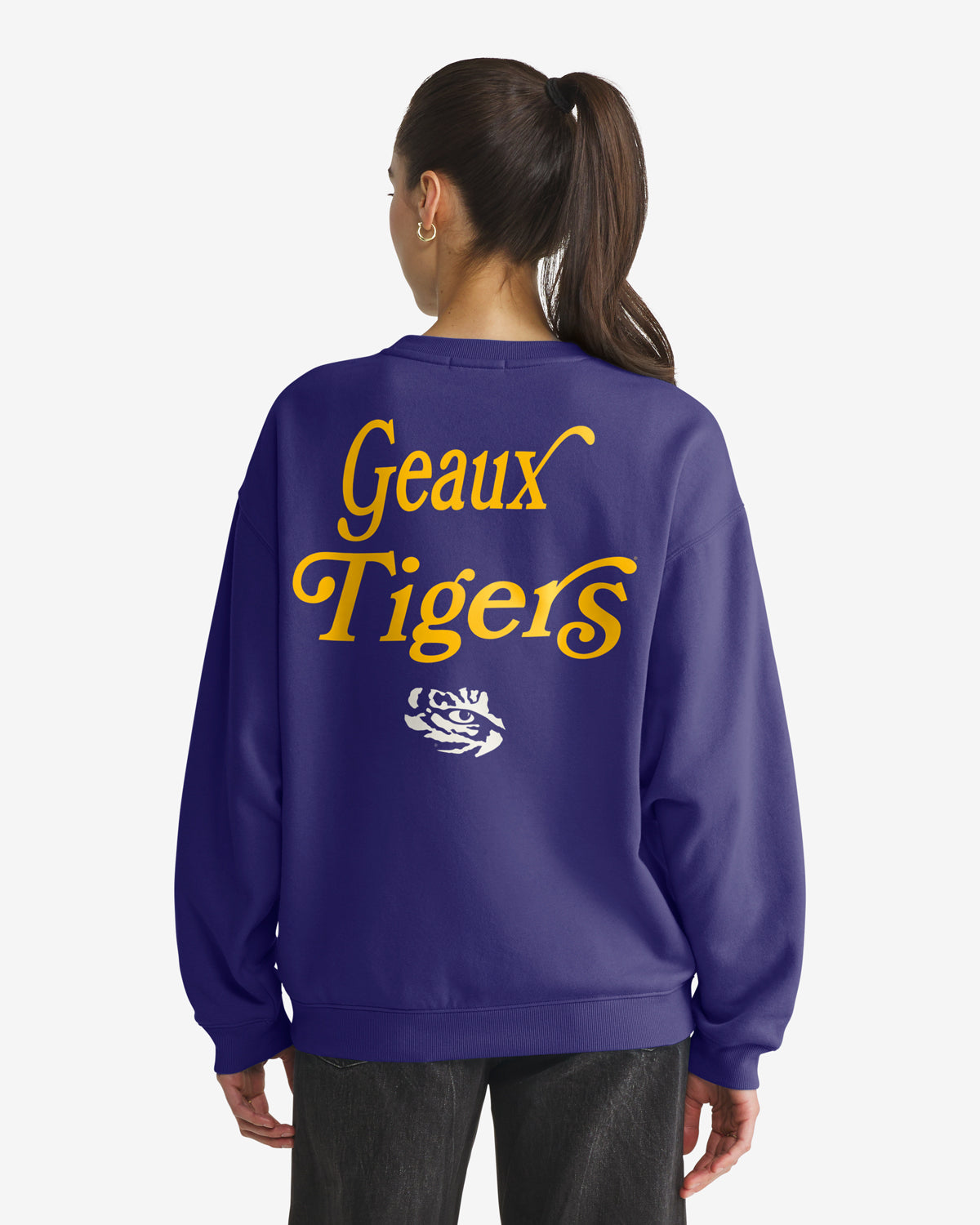 Louisiana State Tigers LSU Shout It Out '47 Oversized Crew Womens