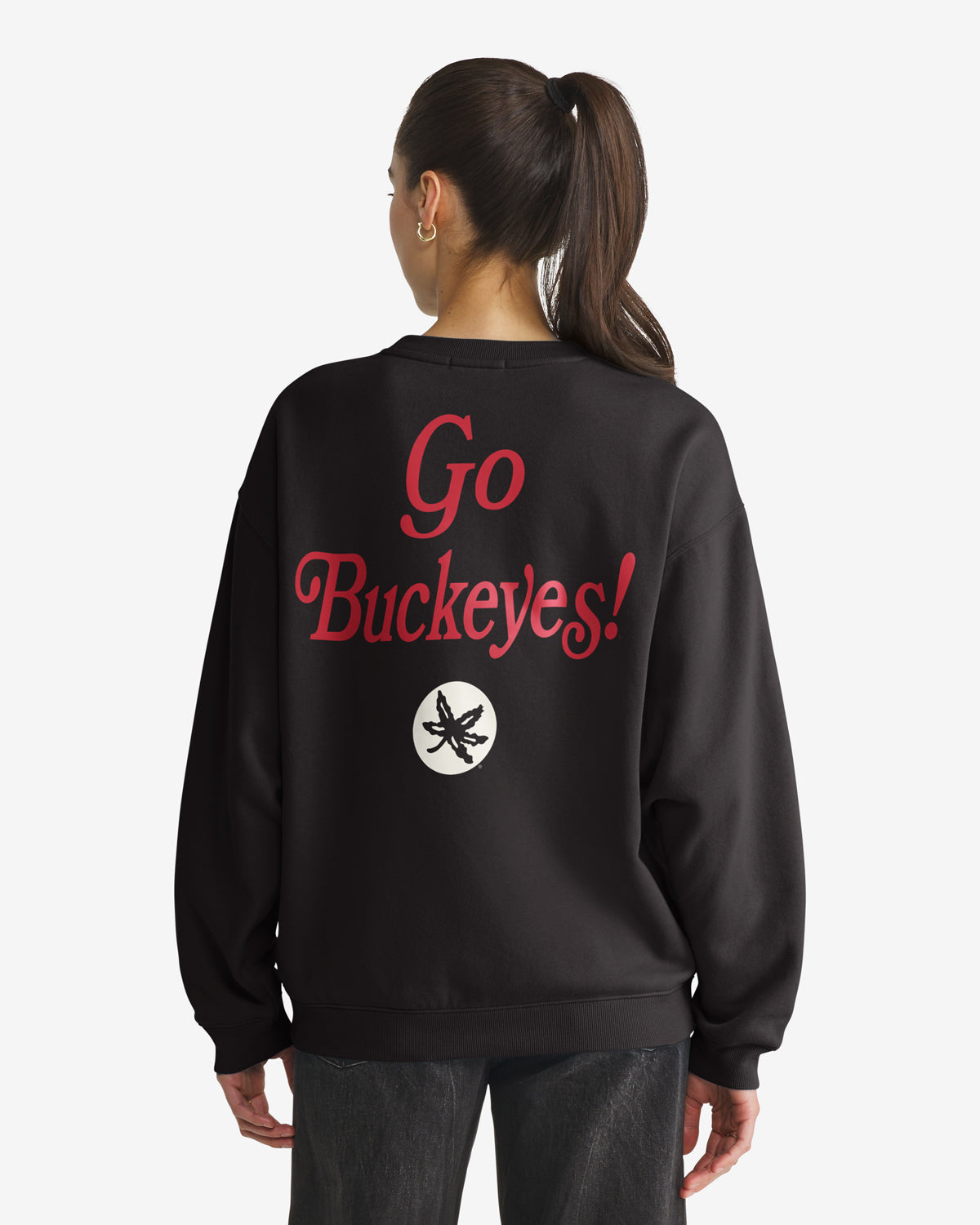 Ohio State Buckeyes Shout It Out '47 Oversized Crew Womens