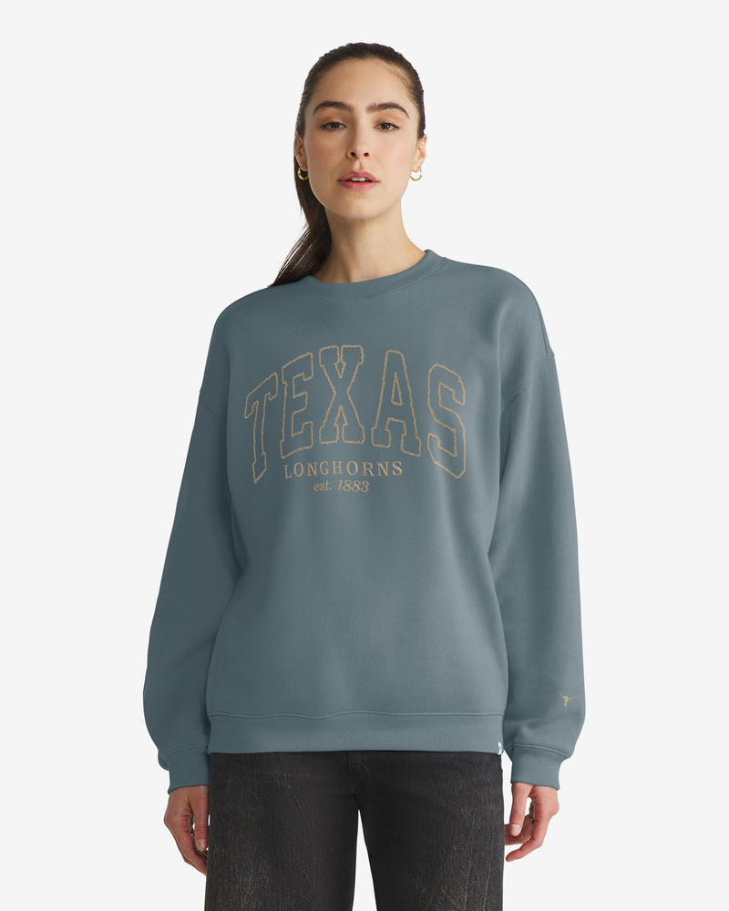 TEXAS LONGHORNS FORMA LUXE '47 WOMEN'S OVERSIZED CREW