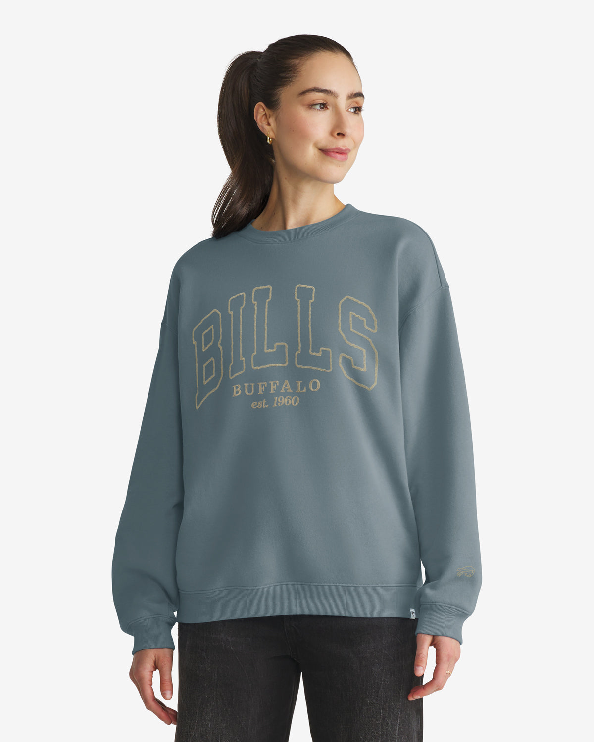 BUFFALO BILLS FORMA LUXE '47 WOMEN'S OVERSIZED CREW