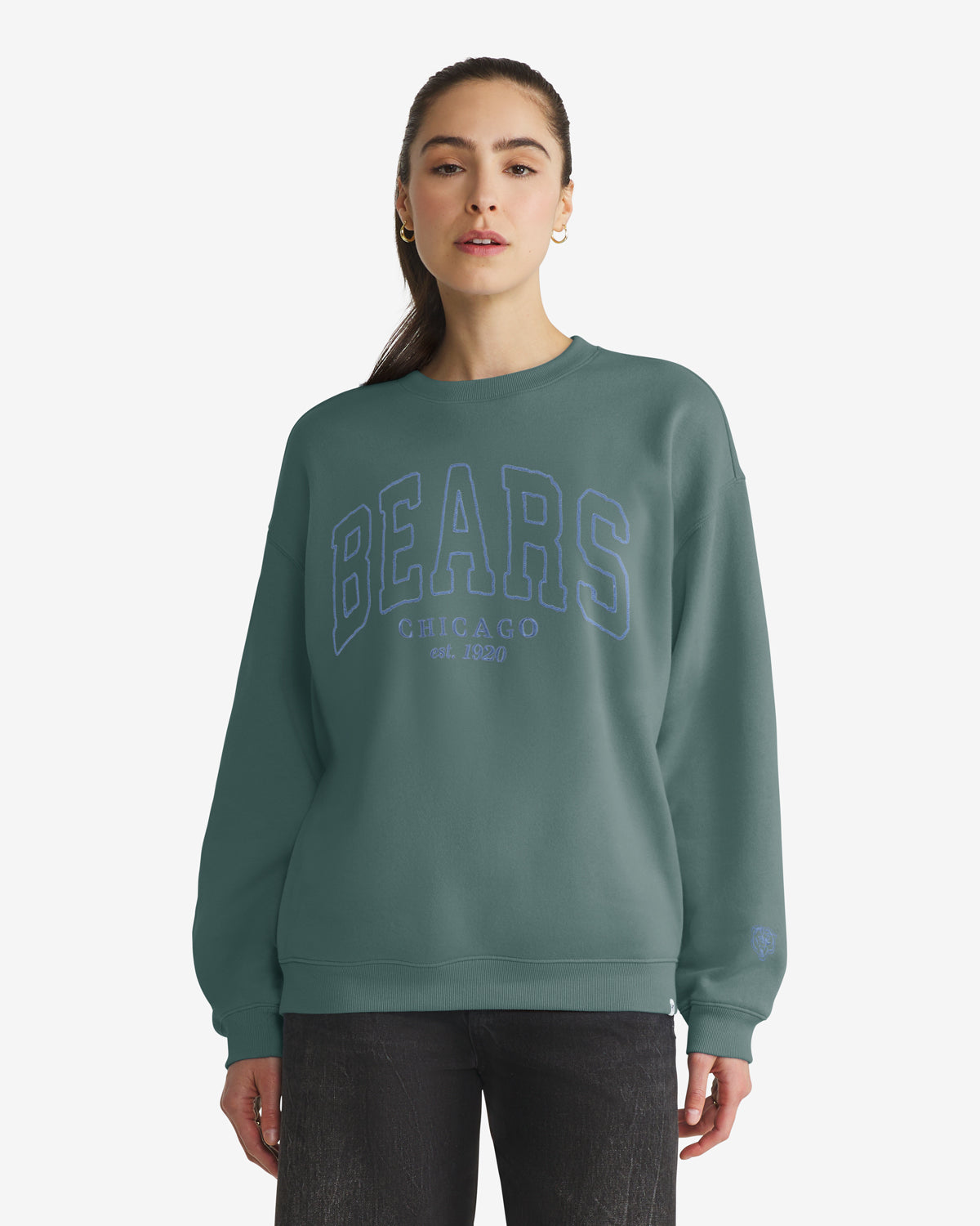 CHICAGO BEARS FORMA LUXE '47 WOMEN'S OVERSIZED CREW