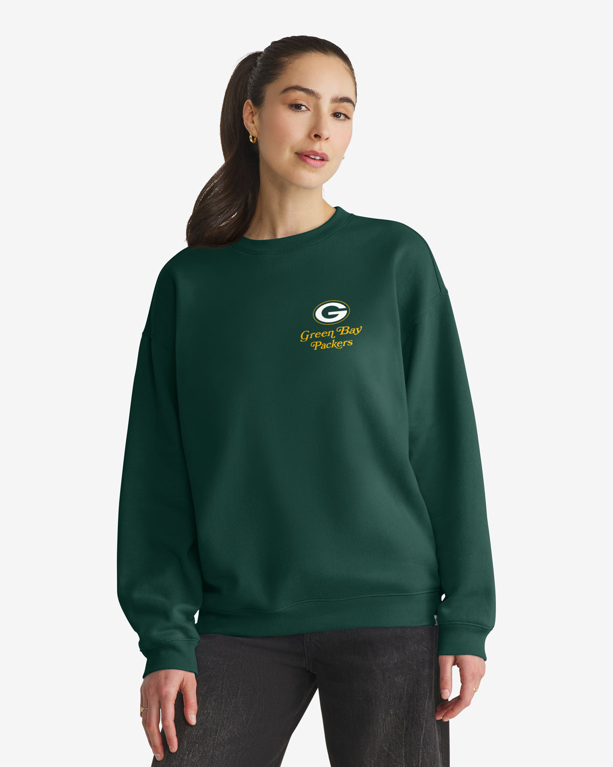 GREEN BAY PACKERS SHOUT IT OUT '47 OVERSIZED CREW WOMENS