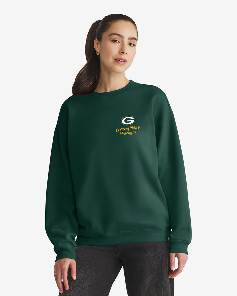 GREEN BAY PACKERS SHOUT IT OUT '47 OVERSIZED CREW WOMENS