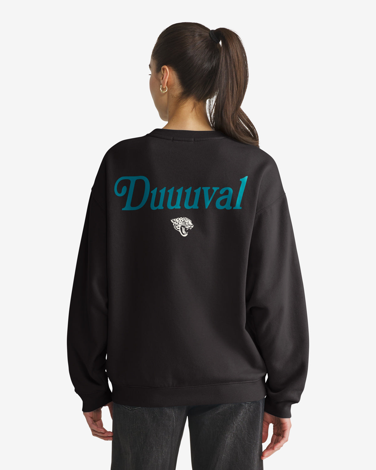 JACKSONVILLE JAGUARS SHOUT IT OUT '47 OVERSIZED CREW WOMENS