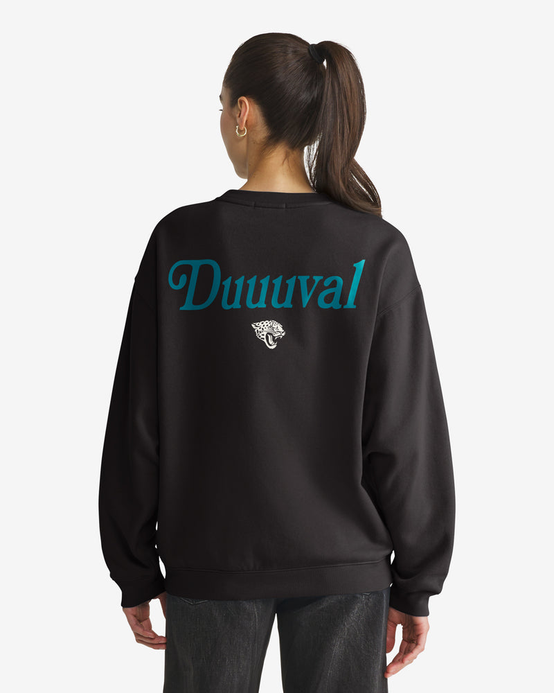 JACKSONVILLE JAGUARS SHOUT IT OUT '47 OVERSIZED CREW WOMENS