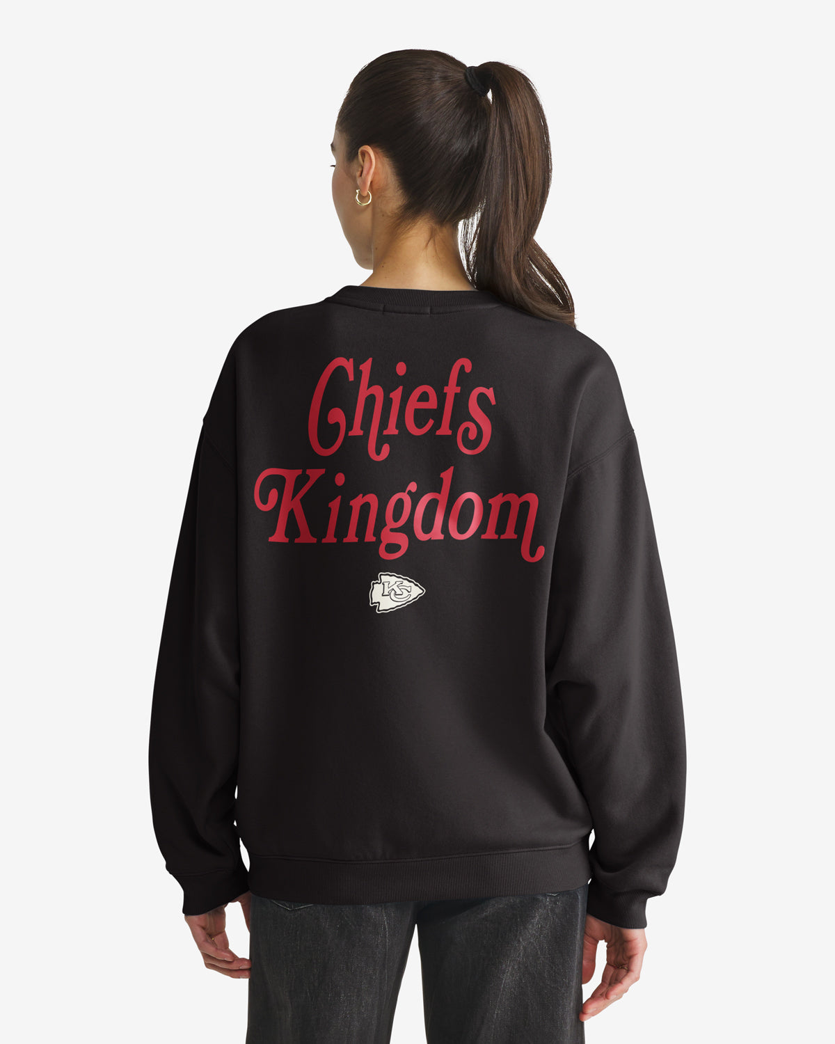 KANSAS CITY CHIEFS SHOUT IT OUT '47 OVERSIZED CREW WOMENS