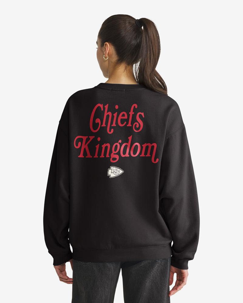 KANSAS CITY CHIEFS SHOUT IT OUT '47 OVERSIZED CREW WOMENS