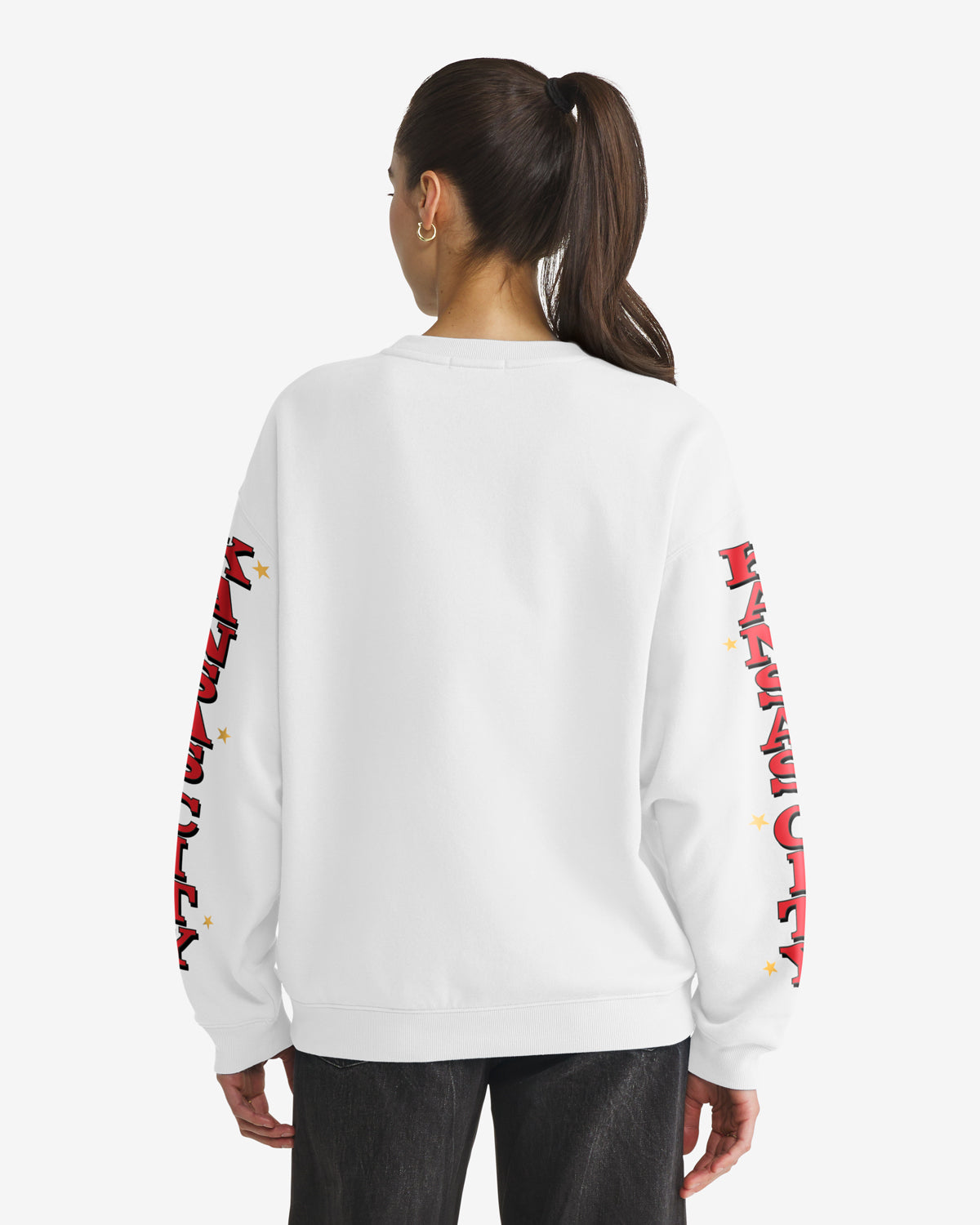 KANSAS CITY CHIEFS THUNDEROUS '47 WOMEN'S OVERSIZED CREW