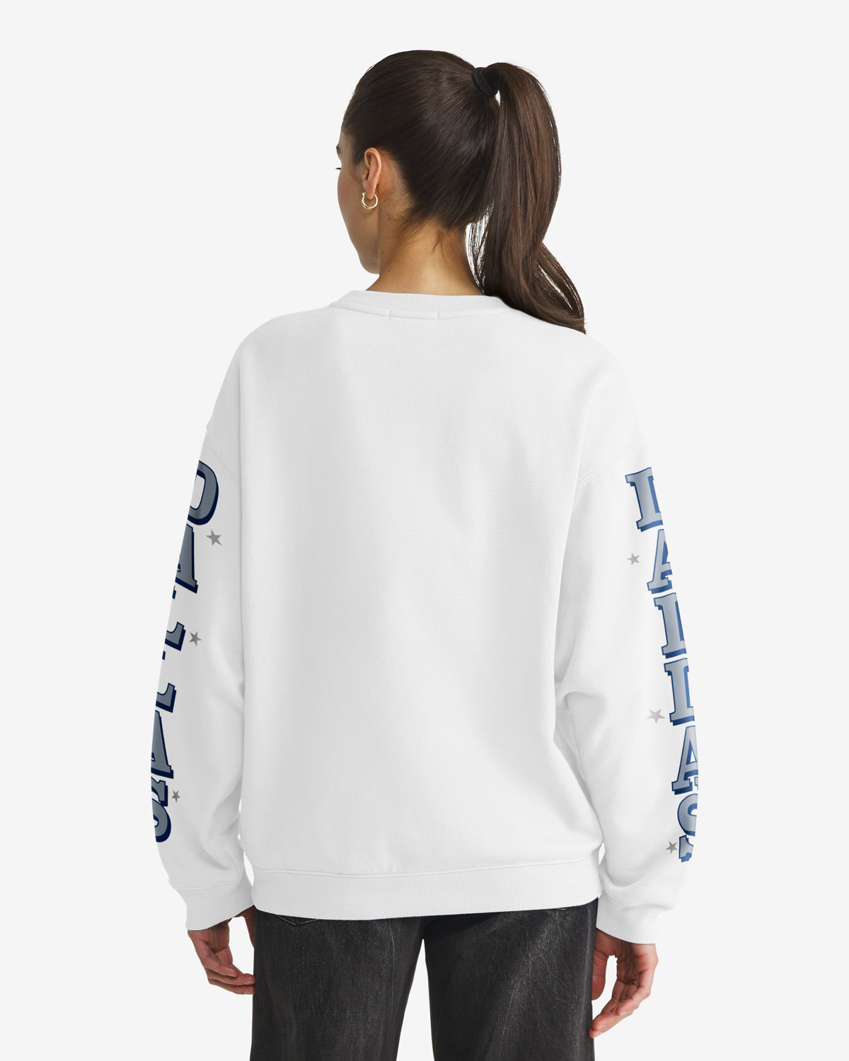 DALLAS COWBOYS HISTORIC THUNDEROUS '47 WOMEN'S OVERSIZED CREW