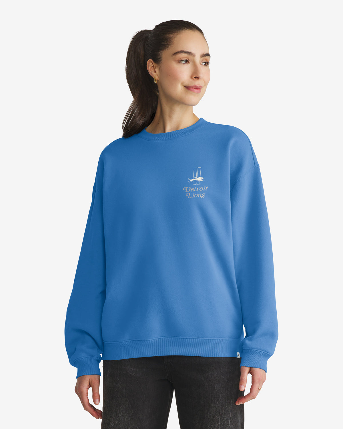 DETROIT LIONS HISTORIC SHOUT IT OUT '47 OVERSIZED CREW WOMENS