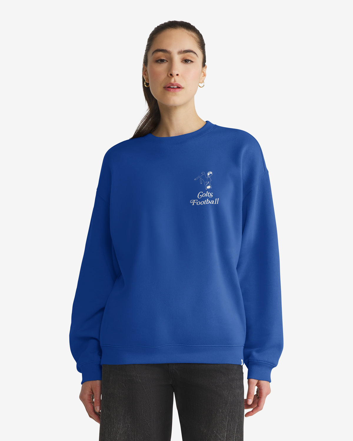 INDIANAPOLIS COLTS HISTORIC SHOUT IT OUT '47 OVERSIZED CREW WOMENS