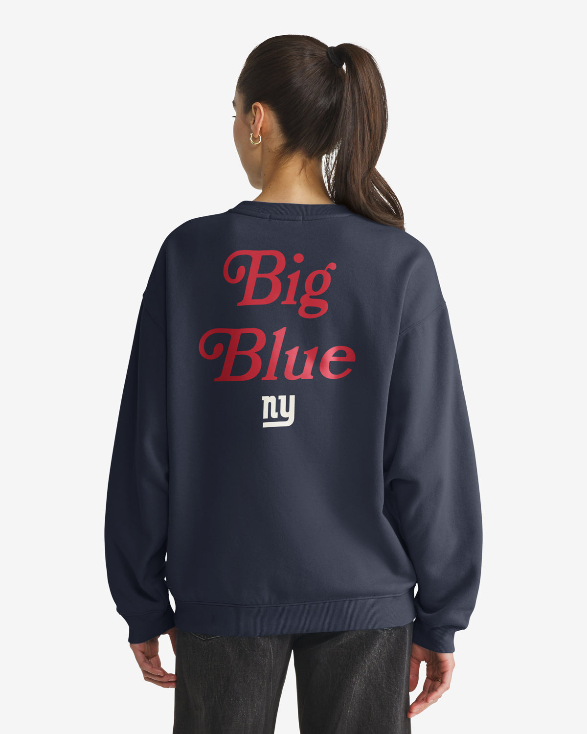NEW YORK GIANTS HISTORIC SHOUT IT OUT '47 OVERSIZED CREW WOMENS