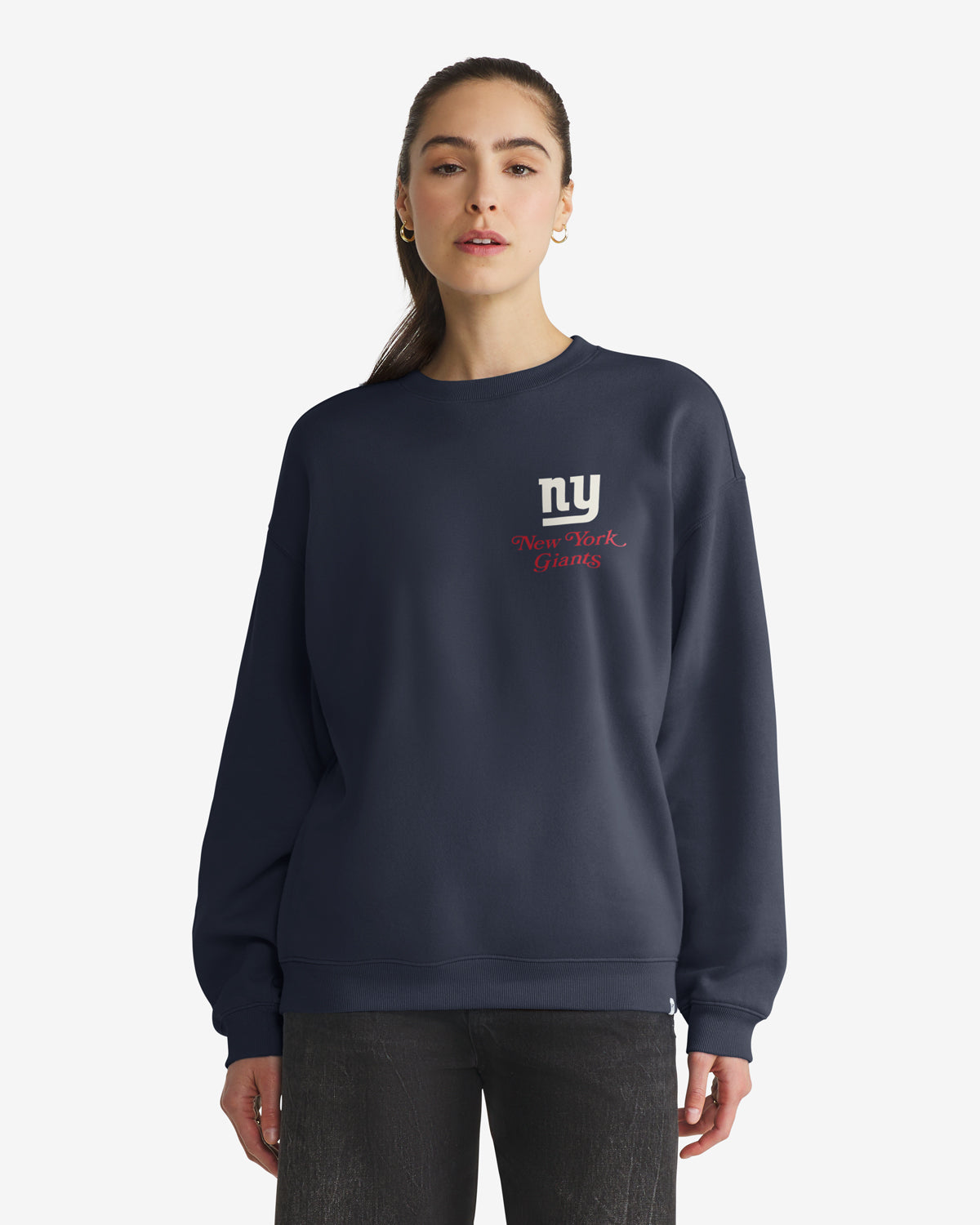 NEW YORK GIANTS HISTORIC SHOUT IT OUT '47 OVERSIZED CREW WOMENS
