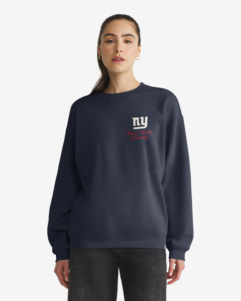 NEW YORK GIANTS HISTORIC SHOUT IT OUT '47 OVERSIZED CREW WOMENS
