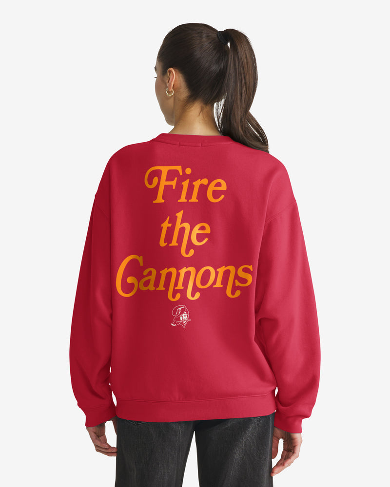 TAMPA BAY BUCCANEERS HISTORIC SHOUT IT OUT '47 OVERSIZED CREW WOMENS