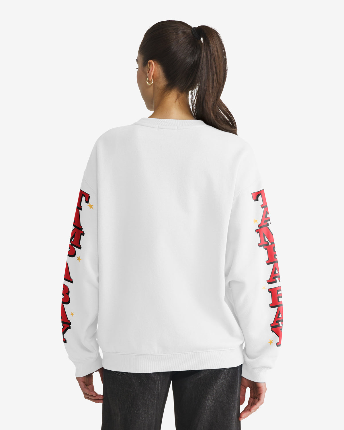 TAMPA BAY BUCCANEERS HISTORIC THUNDEROUS '47 WOMEN'S OVERSIZED CREW