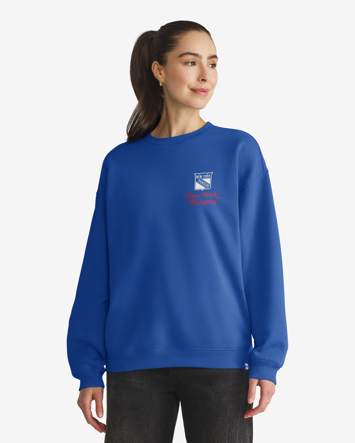 NEW YORK RANGERS SHOUT IT OUT '47 WOMEN'S OVERSIZED CREW