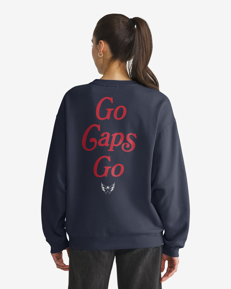 WASHINGTON CAPITALS SHOUT IT OUT '47 WOMEN'S OVERSIZED CREW