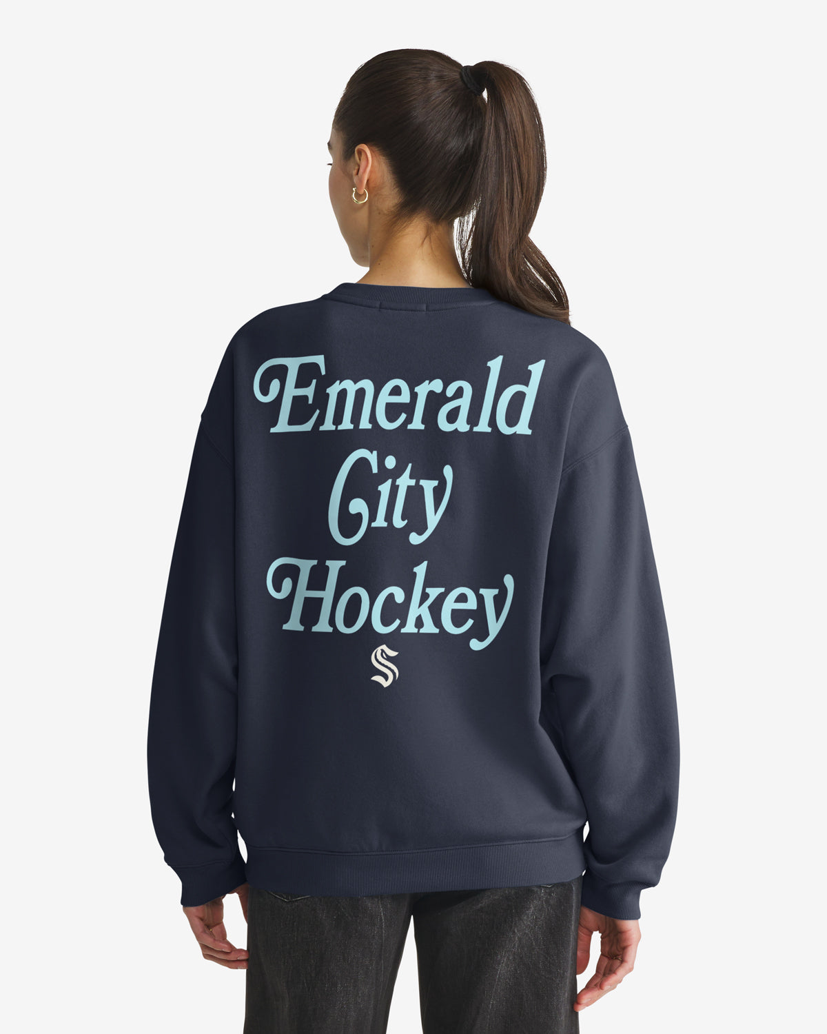 SEATTLE KRAKEN SHOUT IT OUT '47 WOMEN'S OVERSIZED CREW