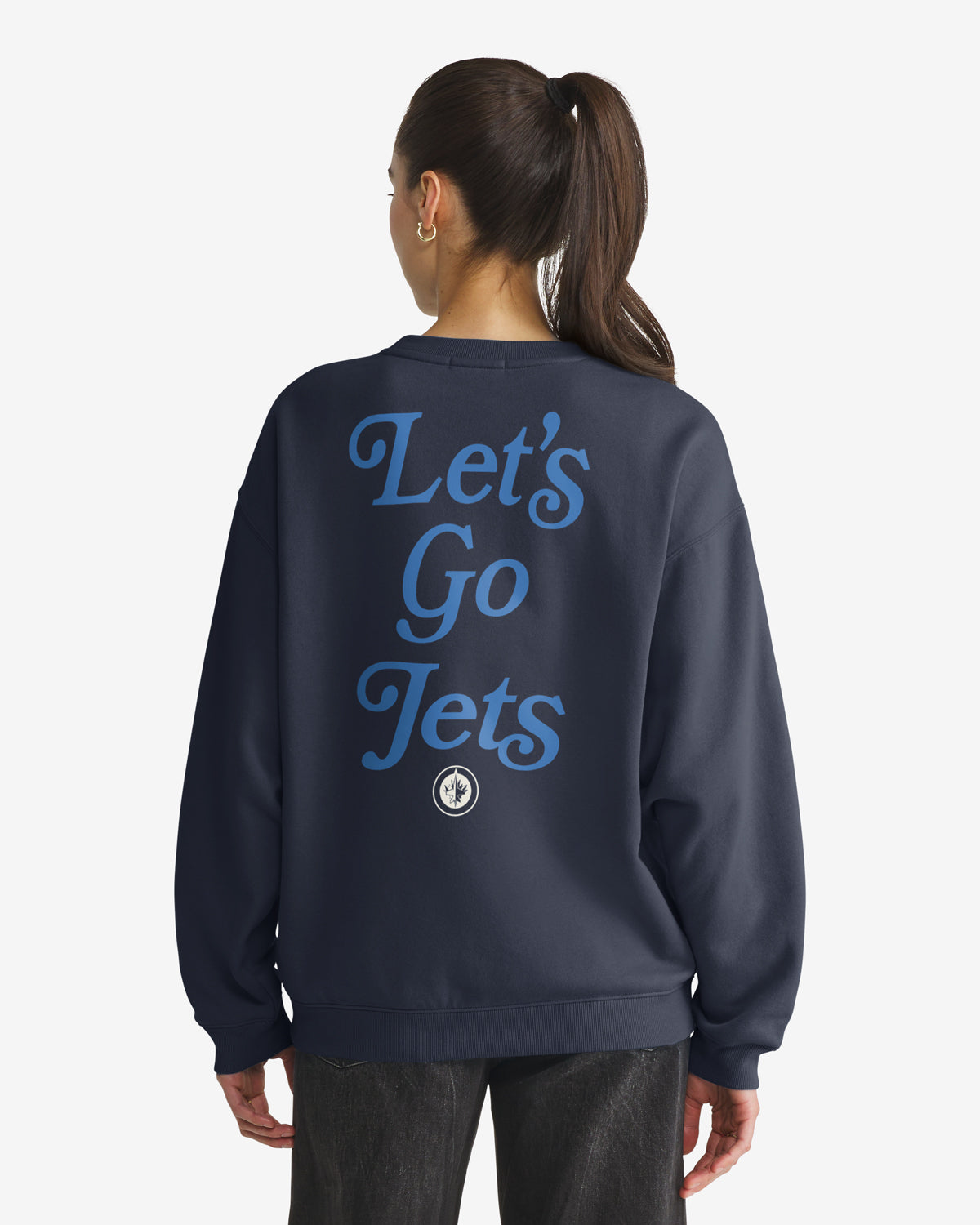 WINNIPEG JETS SHOUT IT OUT '47 WOMEN'S OVERSIZED CREW