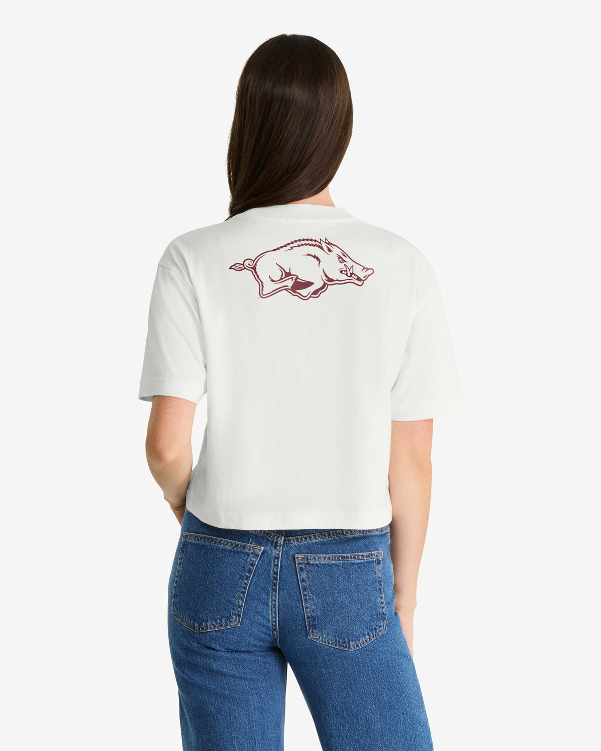 ARKANSAS RAZORBACKS STRAIGHT THRU '47 REED CITY TEE WOMENS