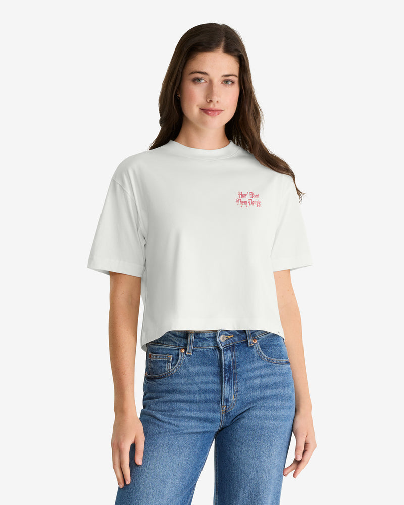 GEORGIA BULLDOGS STRAIGHT THRU '47 REED CITY TEE WOMENS