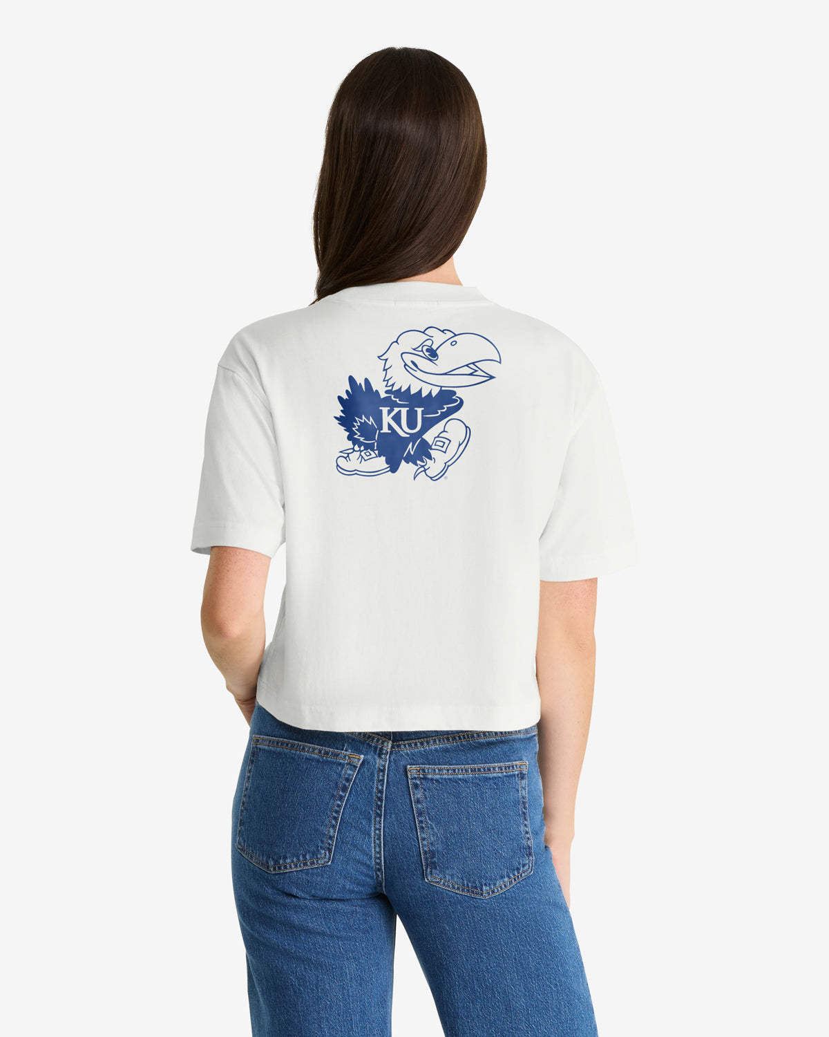 KANSAS JAYHAWKS STRAIGHT THRU '47 REED CITY TEE WOMENS
