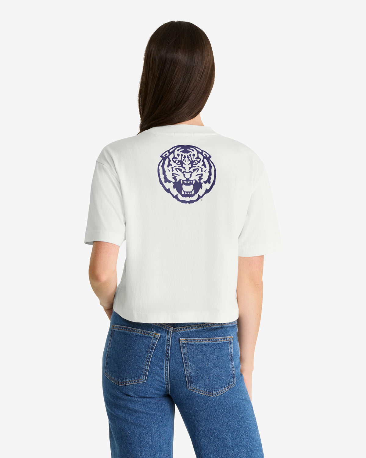 LOUISIANA STATE TIGERS LSU STRAIGHT THRU '47 REED CITY TEE WOMENS