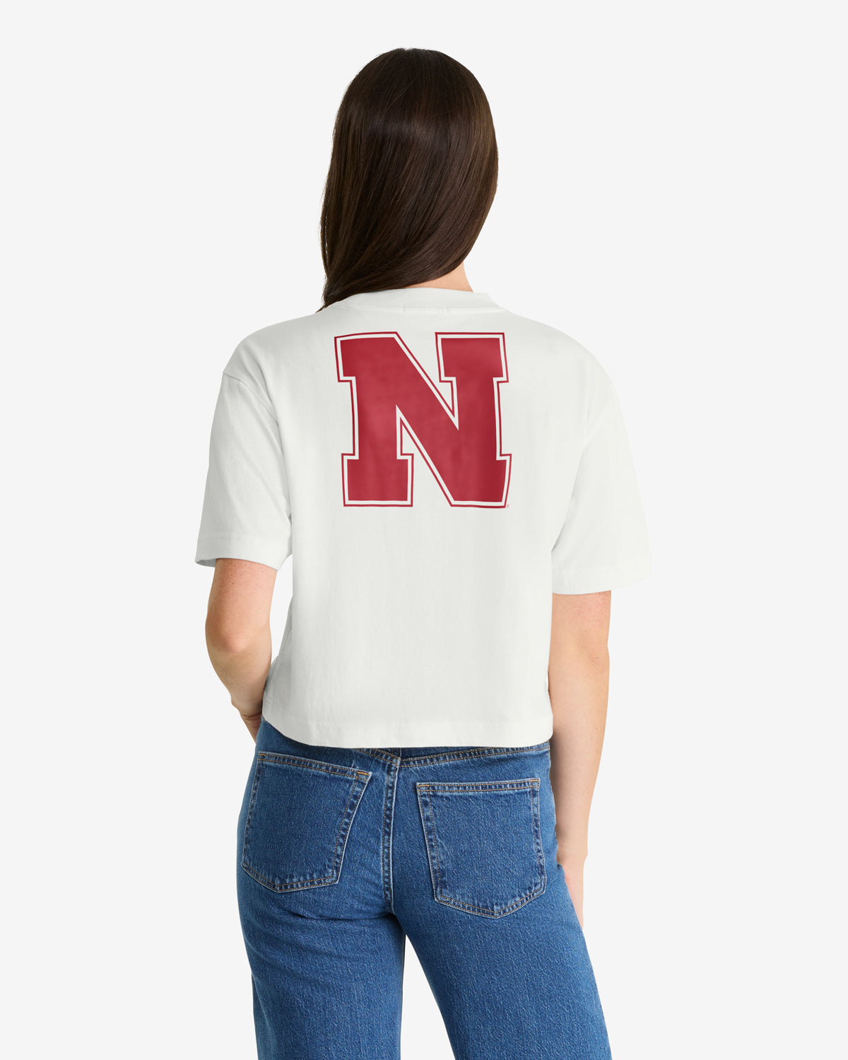 NEBRASKA CORNHUSKERS STRAIGHT THRU '47 REED CITY TEE WOMENS