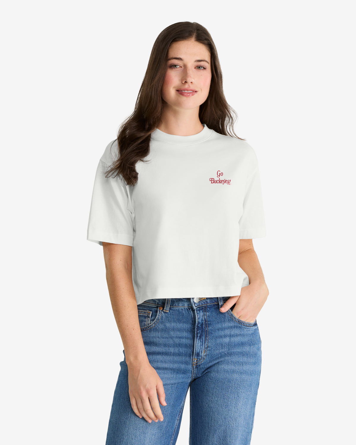 OHIO STATE BUCKEYES STRAIGHT THRU '47 REED CITY TEE WOMENS