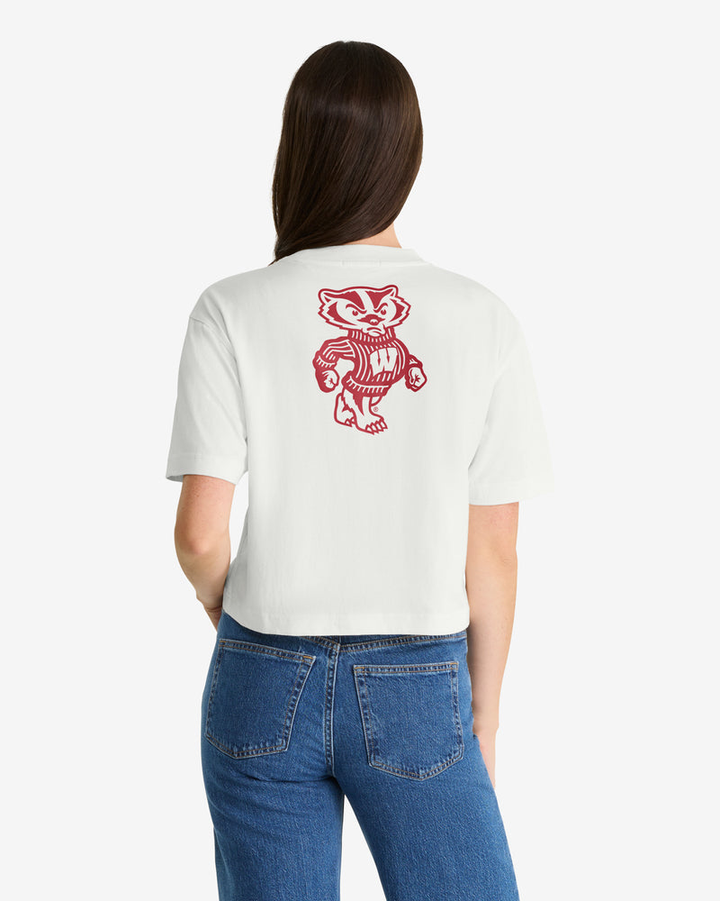 WISCONSIN BADGERS STRAIGHT THRU '47 REED CITY TEE WOMENS