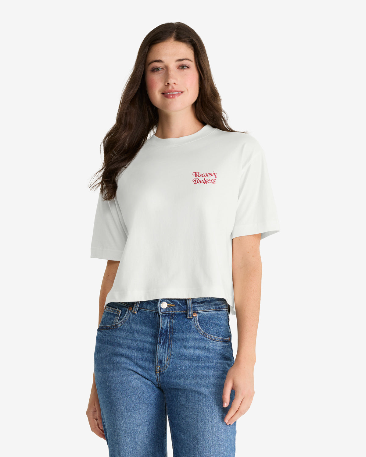 WISCONSIN BADGERS STRAIGHT THRU '47 REED CITY TEE WOMENS