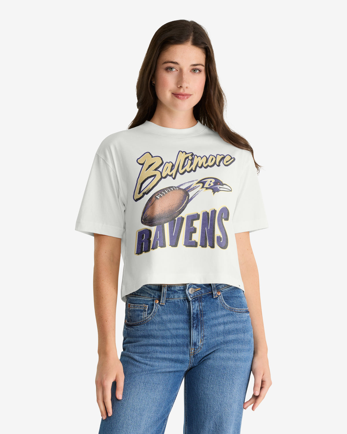 BALTIMORE RAVENS DIME TIME '47 REED CITY TEE WOMENS