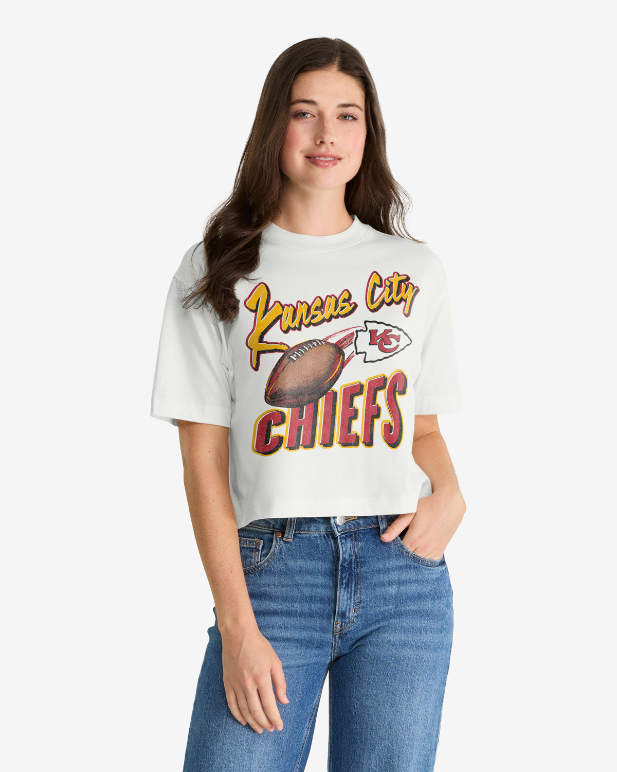 KANSAS CITY CHIEFS DIME TIME '47 REED CITY TEE WOMENS
