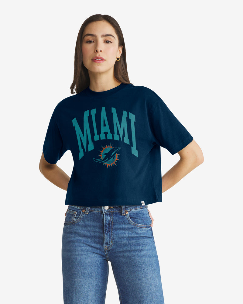 MIAMI DOLPHINS RIVALRY SHALE '47 WOMEN'S REED CITY TEE