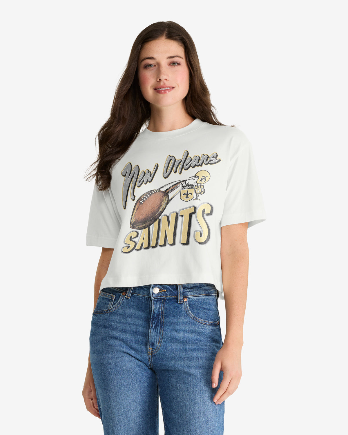 NEW ORLEANS SAINTS HISTORIC DIME TIME '47 REED CITY TEE WOMENS