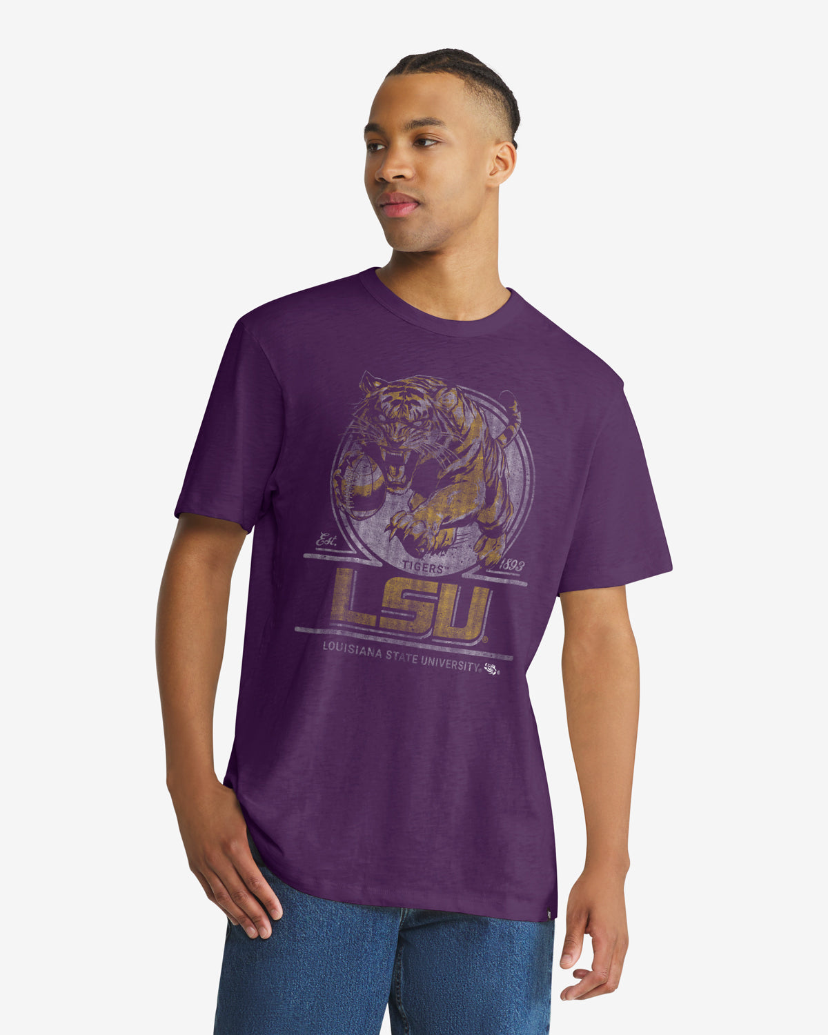 LOUISIANA STATE TIGERS LSU EMBLEM MARK '47 SCRUM TEE