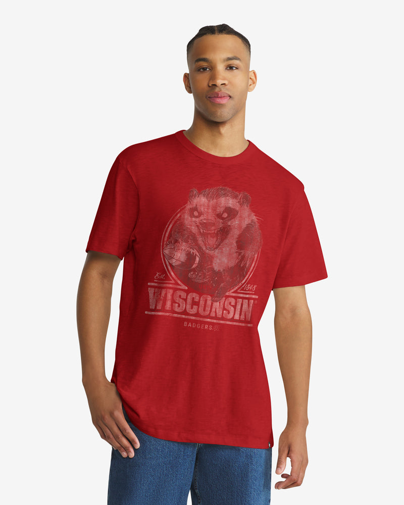 WISCONSIN BADGERS EMBLEM MARK '47 SCRUM TEE