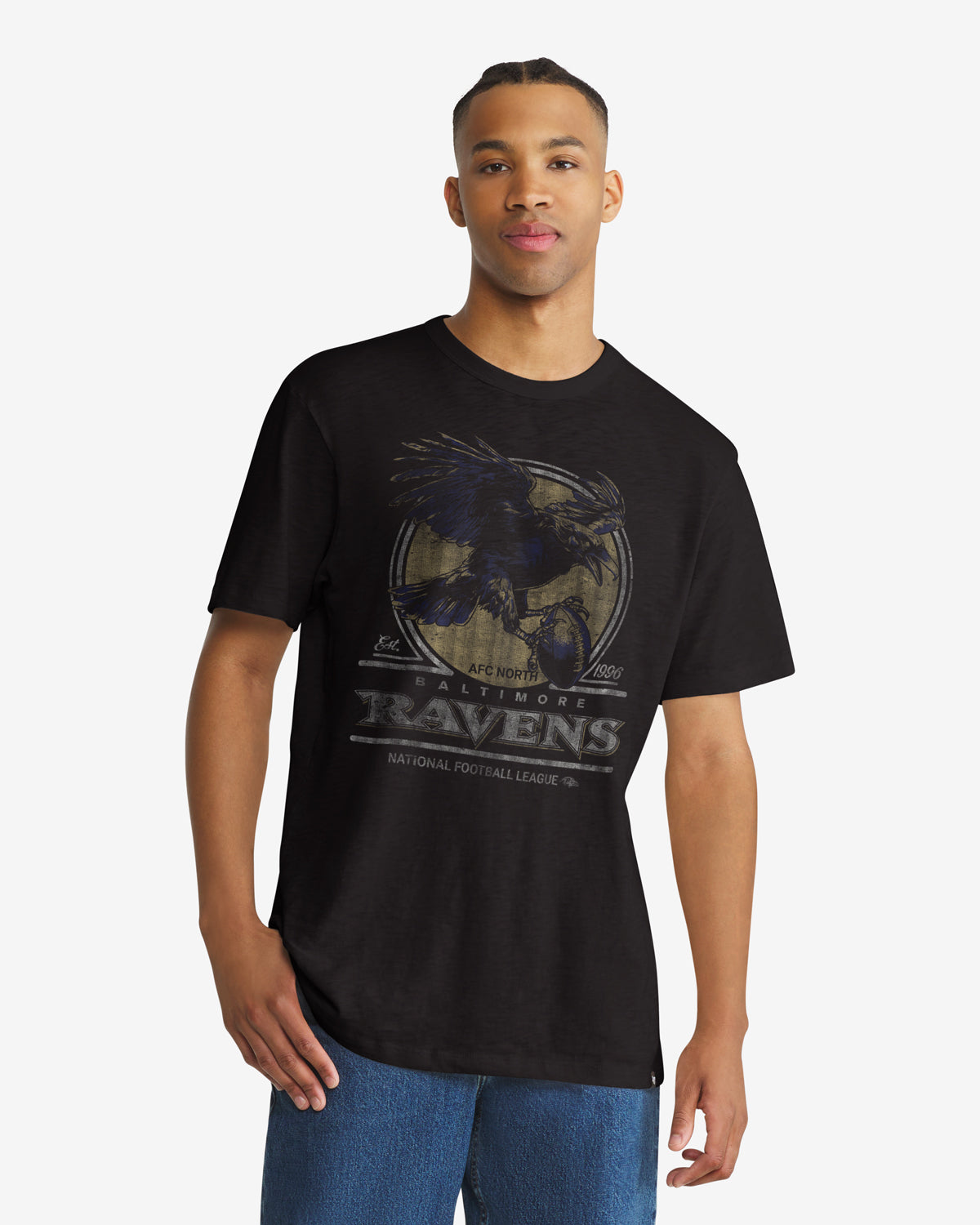 BALTIMORE RAVENS EMBLEM MARK '47 SCRUM TEE