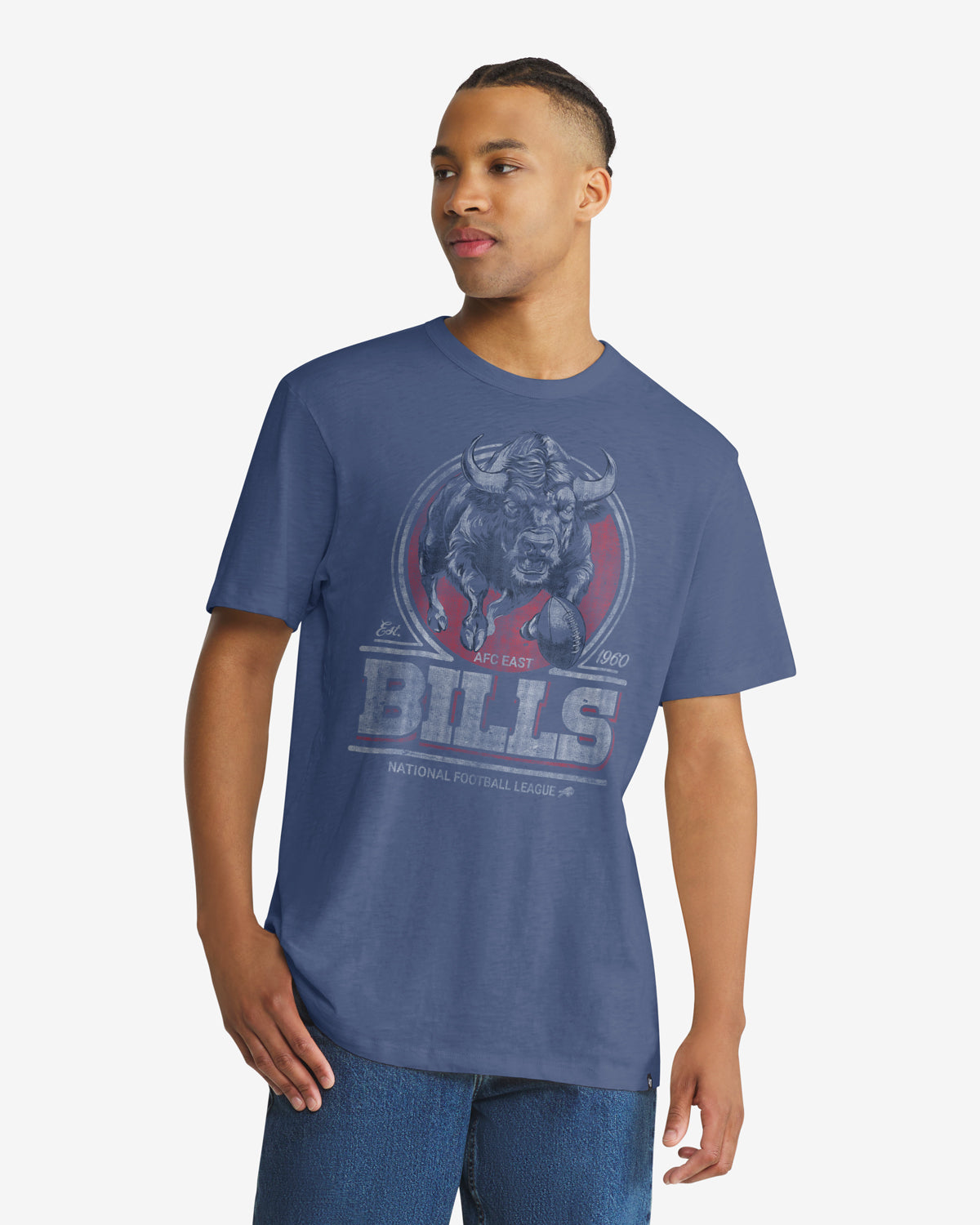 BUFFALO BILLS HISTORIC EMBLEM MARK '47 SCRUM TEE
