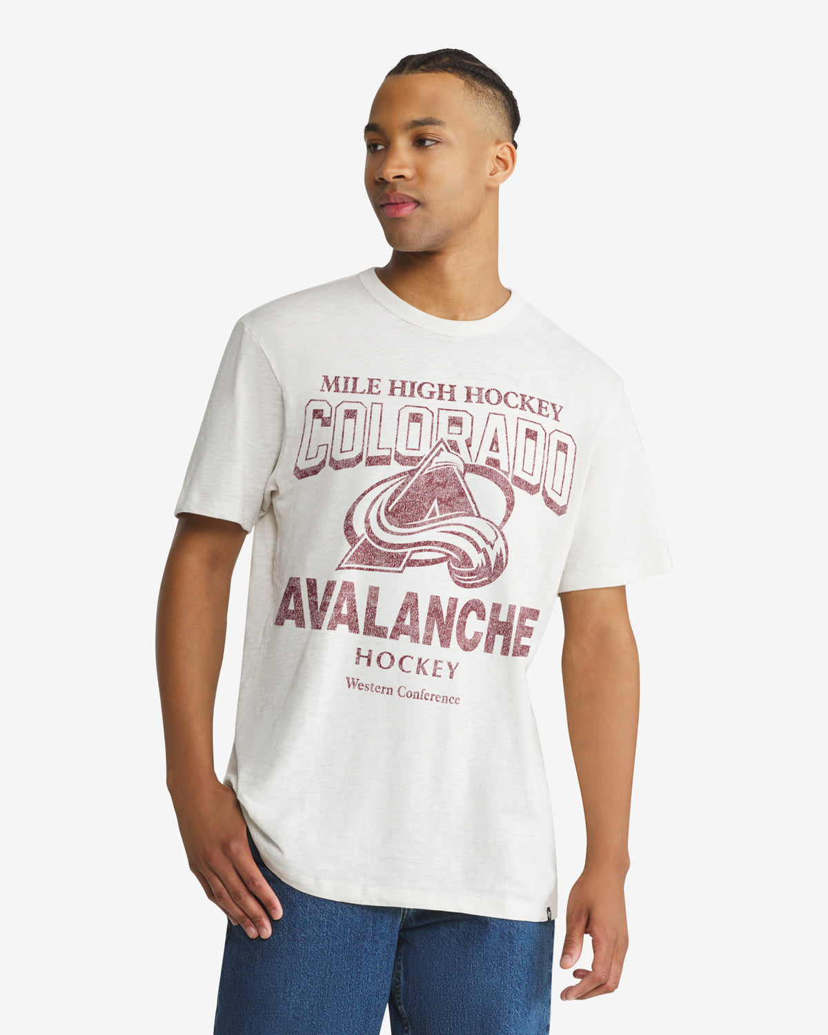 COLORADO AVALANCHE HEAD ON '47 SCRUM TEE